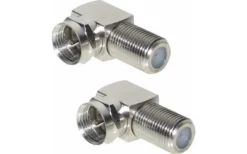 Adattatore Angolare Berger F-plug/F-socket, 90° (set Di 2)