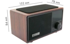 Radiosveglia Schwaiger FM Incl. Bluetooth E Stazione Di Ricarica QI