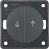 Pulsante Per Tende Berker Integro Con Simbolo Di Impronta Frecce Antracite Opaco