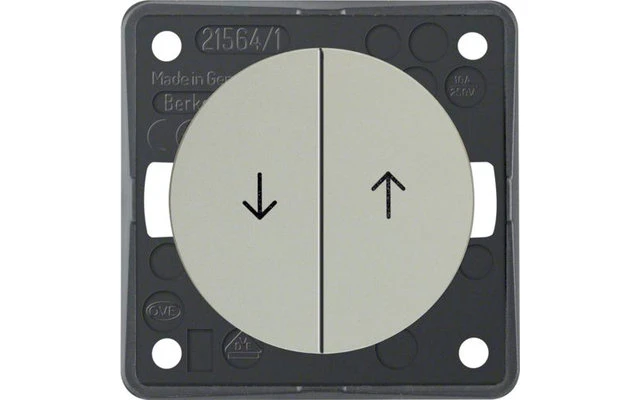 Pulsante Per Tende Berker Integro Con Simbolo Di Impronta Frecce Antracite Opaco - immagine 5