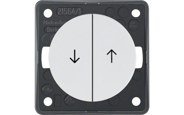 Pulsante Per Tende Berker Integro Con Simbolo Di Impronta Frecce Antracite Opaco - immagine 6
