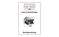 Büttner Elektronik MT SM 75 MC Slim Solar Sistema Completo Linea Nera 75 W