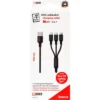 2GO Cavo Di Ricarica USB 3 In 1 150 Cm Nero